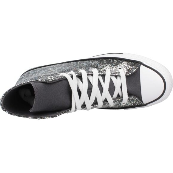 NWT Converse Unisex Big Kid Chuck Taylor All Star Glitter Sneaker, Black 4.5 - Picture 6 of 7